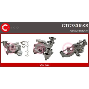 Turbocompresor, sobrealimentación - CASCO CTC73015KS