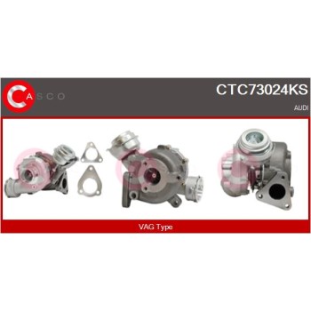 Turbocompresor, sobrealimentación - CASCO CTC73024KS