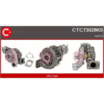 Turbocompresor, sobrealimentación - CASCO CTC73028KS