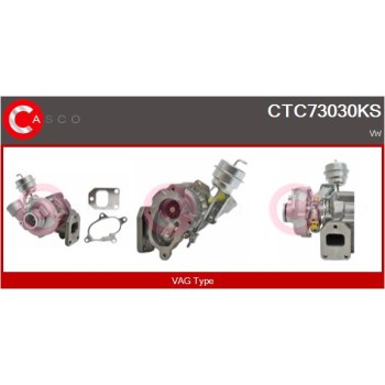 Turbocompresor, sobrealimentación - CASCO CTC73030KS
