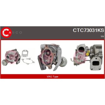 Turbocompresor, sobrealimentación - CASCO CTC73031KS