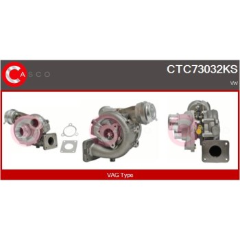 Turbocompresor, sobrealimentación - CASCO CTC73032KS