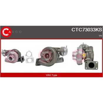 Turbocompresor, sobrealimentación - CASCO CTC73033KS
