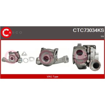 Turbocompresor, sobrealimentación - CASCO CTC73034KS