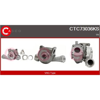 Turbocompresor, sobrealimentación - CASCO CTC73036KS
