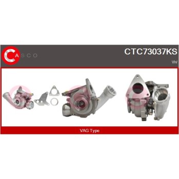 Turbocompresor, sobrealimentación - CASCO CTC73037KS