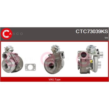 Turbocompresor, sobrealimentación - CASCO CTC73039KS