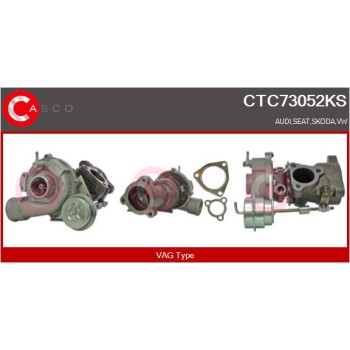 Turbocompresor, sobrealimentación - CASCO CTC73052KS
