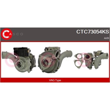 Turbocompresor, sobrealimentación - CASCO CTC73054KS