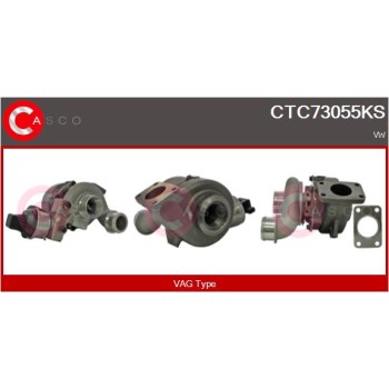 Turbocompresor, sobrealimentación - CASCO CTC73055KS