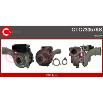 Turbocompresor, sobrealimentación - CASCO CTC73057KS