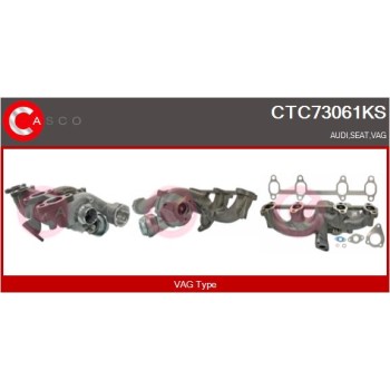 Turbocompresor, sobrealimentación - CASCO CTC73061KS