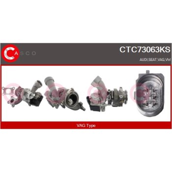 Turbocompresor, sobrealimentación - CASCO CTC73063KS