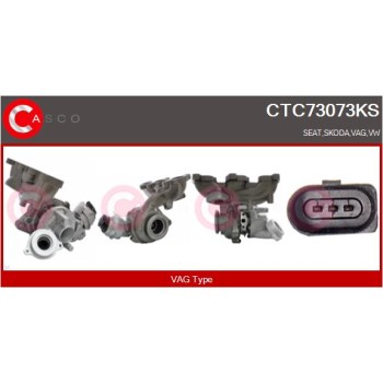 Turbocompresor, sobrealimentación - CASCO CTC73073KS