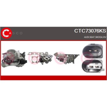 Turbocompresor, sobrealimentación - CASCO CTC73076KS