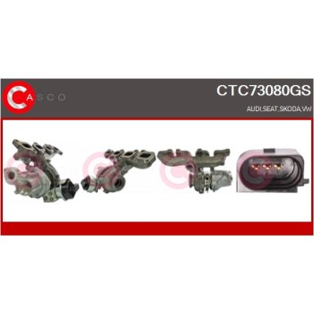 Turbocompresor, sobrealimentación - CASCO CTC73080GS