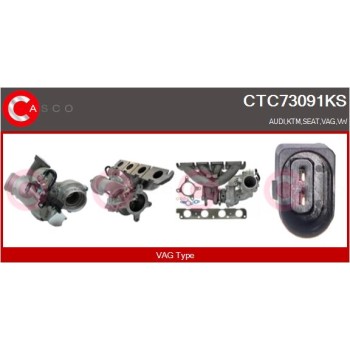 Turbocompresor, sobrealimentación - CASCO CTC73091KS
