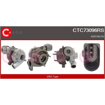 Turbocompresor, sobrealimentación - CASCO CTC73096RS