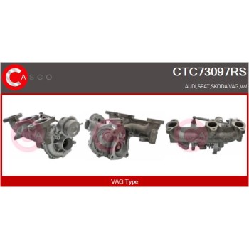 Turbocompresor, sobrealimentación - CASCO CTC73097RS