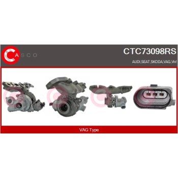 Turbocompresor, sobrealimentación - CASCO CTC73098RS