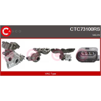 Turbocompresor, sobrealimentación - CASCO CTC73100RS