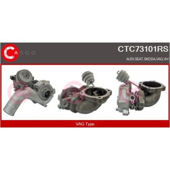 Turbocompresor, sobrealimentación - CASCO CTC73101RS