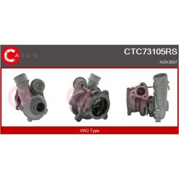 Turbocompresor, sobrealimentación - CASCO CTC73105RS