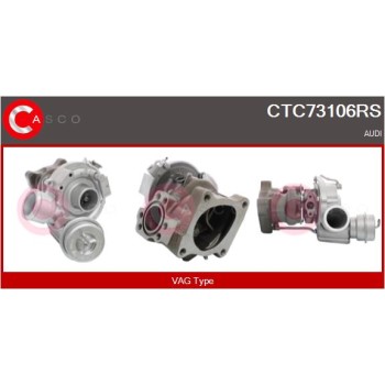 Turbocompresor, sobrealimentación - CASCO CTC73106RS