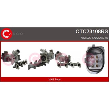 Turbocompresor, sobrealimentación - CASCO CTC73108RS