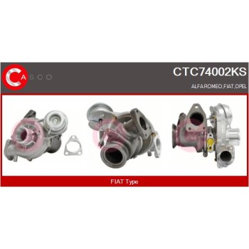 Turbocompresor, sobrealimentación - CASCO CTC74002KS