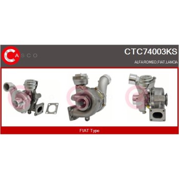 Turbocompresor, sobrealimentación - CASCO CTC74003KS