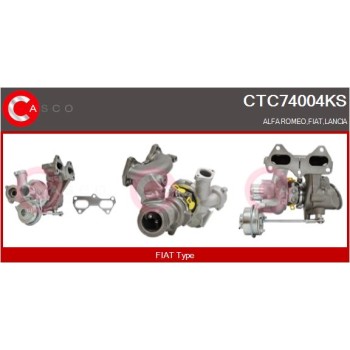 Turbocompresor, sobrealimentación - CASCO CTC74004KS