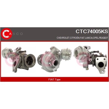 Turbocompresor, sobrealimentación - CASCO CTC74005KS
