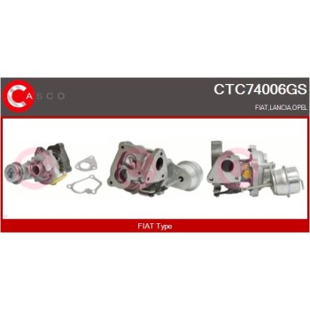 Turbocompresor, sobrealimentación - CASCO CTC74006GS