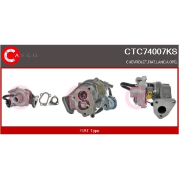Turbocompresor, sobrealimentación - CASCO CTC74007KS