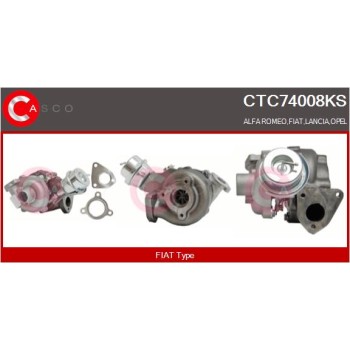 Turbocompresor, sobrealimentación - CASCO CTC74008KS