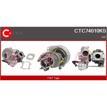 Turbocompresor, sobrealimentación - CASCO CTC74010KS