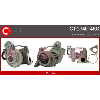 Turbocompresor, sobrealimentación - CASCO CTC74014KS