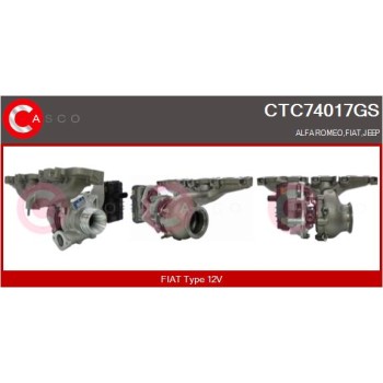 Turbocompresor, sobrealimentación - CASCO CTC74017GS
