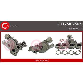 Turbocompresor, sobrealimentación - CASCO CTC74025RS