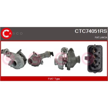 Turbocompresor, sobrealimentación - CASCO CTC74051RS
