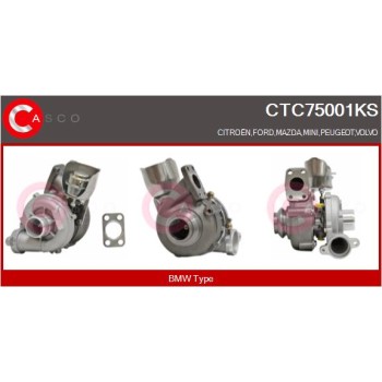 Turbocompresor, sobrealimentación - CASCO CTC75001KS