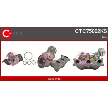 Turbocompresor, sobrealimentación - CASCO CTC75002KS