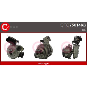 Turbocompresor, sobrealimentación - CASCO CTC75014KS