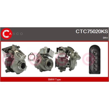 Turbocompresor, sobrealimentación - CASCO CTC75020KS
