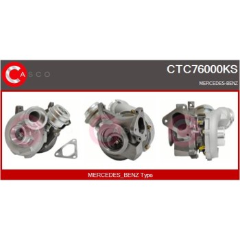 Turbocompresor, sobrealimentación - CASCO CTC76000KS