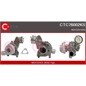 Turbocompresor, sobrealimentación - CASCO CTC76002KS