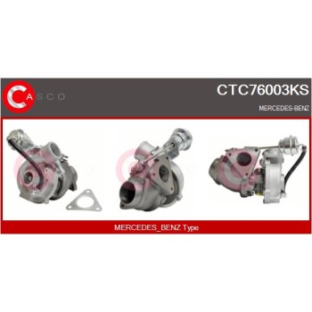 Turbocompresor, sobrealimentación - CASCO CTC76003KS