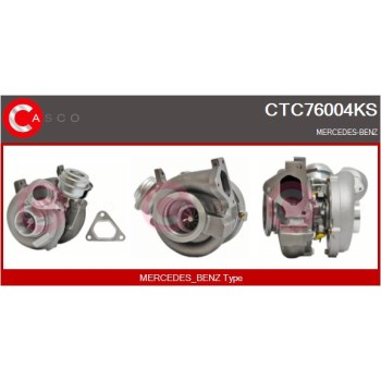 Turbocompresor, sobrealimentación - CASCO CTC76004KS