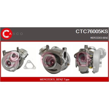 Turbocompresor, sobrealimentación - CASCO CTC76005KS